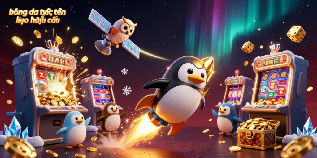Experience thrilling bóng đá trực tuyến kèo nhà cái action with dynamic gaming elements and vibrant illustrations